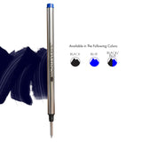 Monteverde Roller Ball Pen Refill (to fit Montblanc - Blue/Black - Pack of 2)