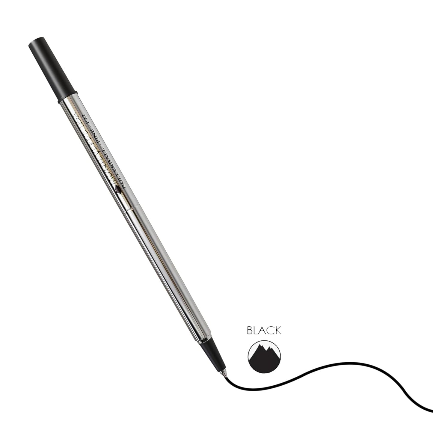 Monteverde Roller Ball Pen Refill (to fit Parker - Black - Pack of 2)