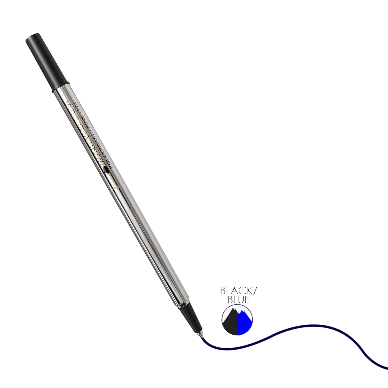 Monteverde Roller Ball Pen Refill (to fit Parker - Blue/Black - Pack of 2)