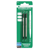 Monteverde Roller Ball Pen Refill (to fit Parker - Blue/Black - Pack of 2)