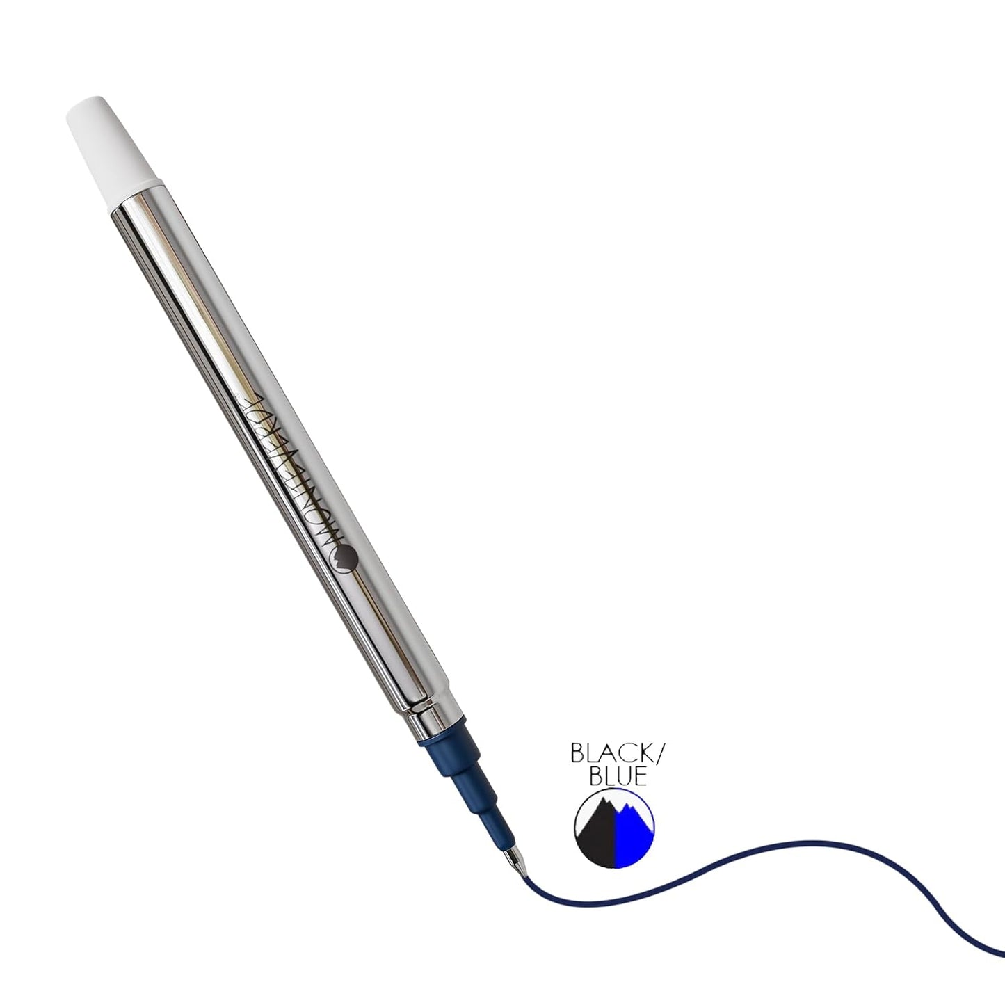 Monteverde Roller Ball Pen Refill (to fit Sheaffer & Sailor - Blue/Black - Pack of 2)