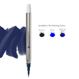 Monteverde Roller Ball Pen Refill (to fit Sheaffer & Sailor - Blue/Black - Pack of 2)