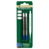 Monteverde Roller Ball Pen Refill (to fit Sheaffer & Sailor - Blue - Pack of 2)