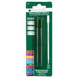 Monteverde Soft Roll Ballpoint Pen Refill (to fit Cross - Green - Pack of 2)
