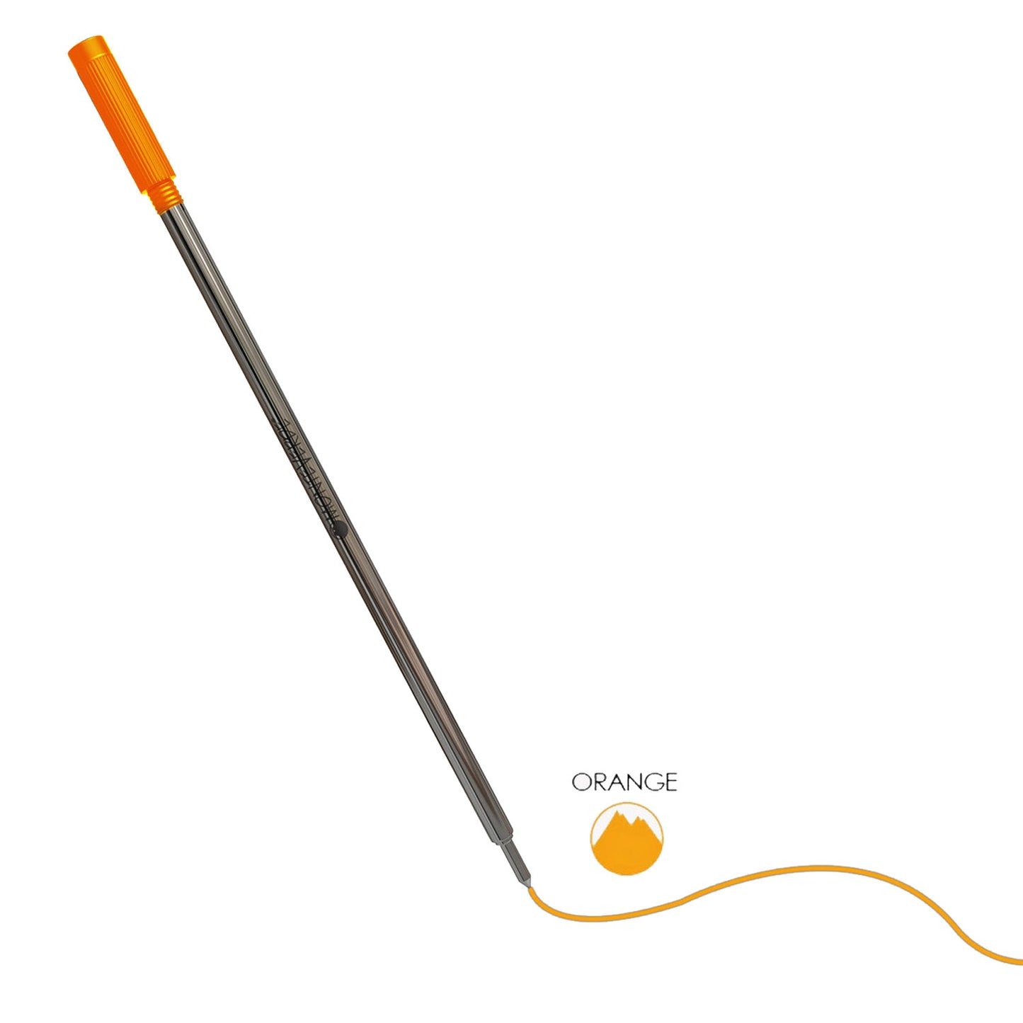 Monteverde Soft Roll Ballpoint Pen Refill (to fit Cross - Orange - Pack of 2)
