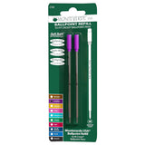 Monteverde Soft Roll Ballpoint Pen Refill (to fit Cross - Purple - Pack of 2) 