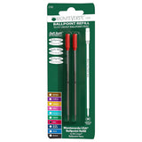 Monteverde Soft Roll Ballpoint Pen Refill (to fit Cross - Red - Pack of 2)