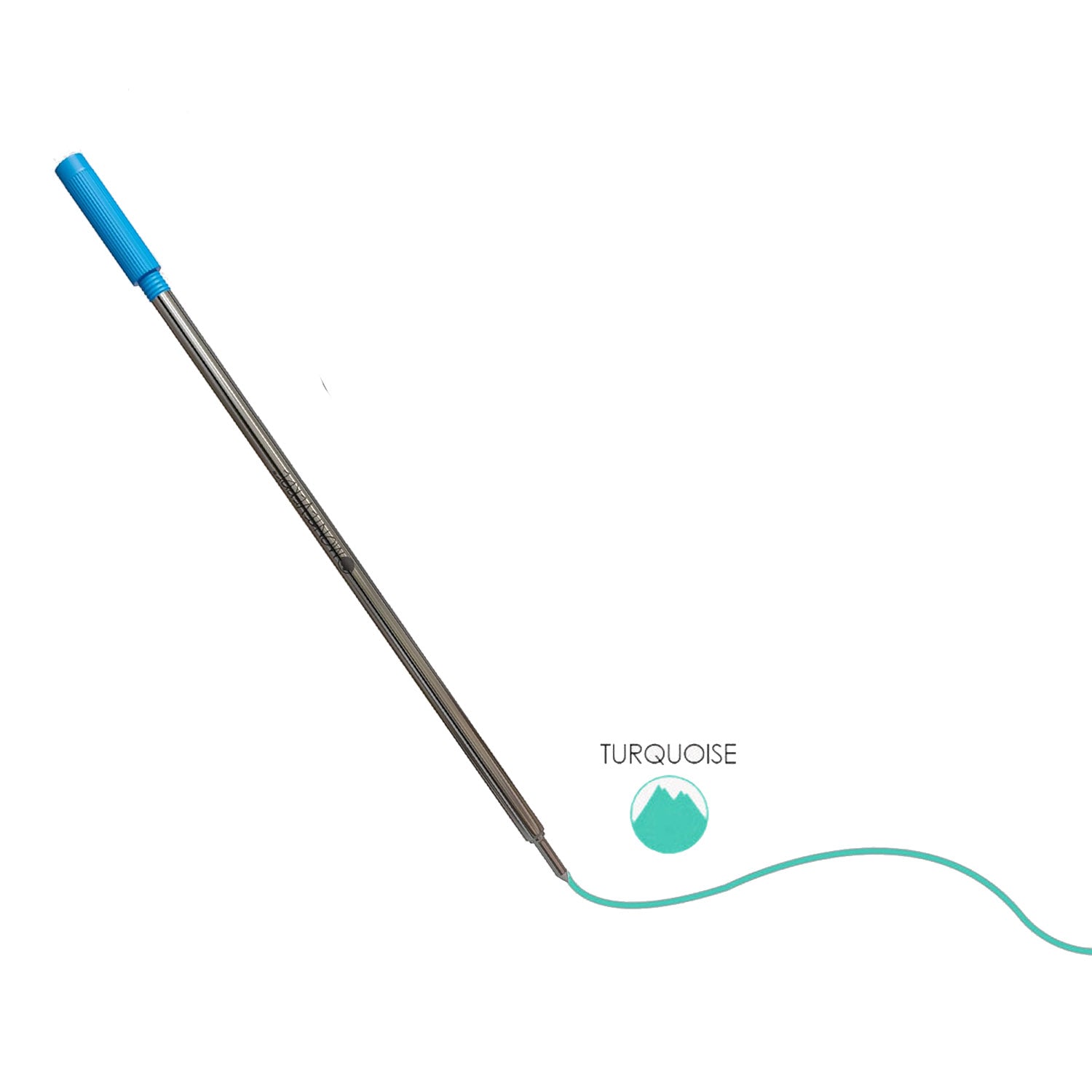 Monteverde Soft Roll Ballpoint Pen Refill (to fit Cross - Turquoise - Pack of 2)