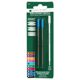 Monteverde Soft Roll Ballpoint Pen Refill (to fit Cross - Turquoise - Pack of 2)