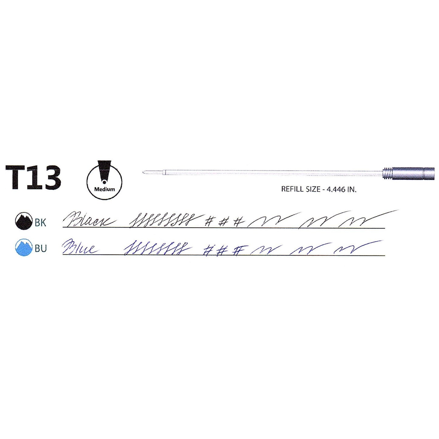 Monteverde Soft Roll Ballpoint Pen Refill (to fit Dupont - Bue - Pack of 2)