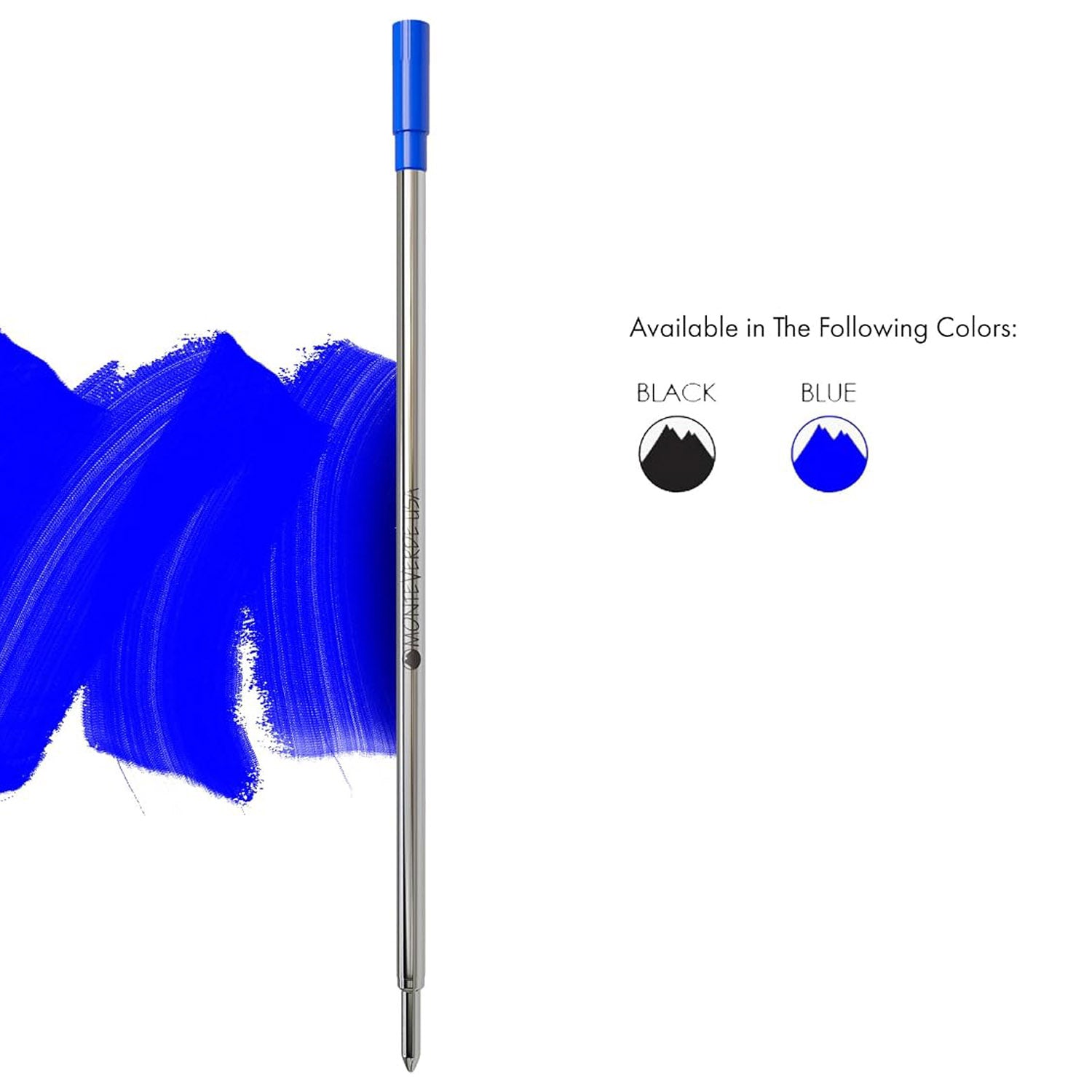 Monteverde Soft Roll Ballpoint Pen Refill (to fit Dupont - Bue - Pack of 2)