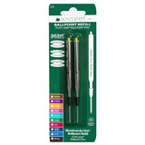 Monteverde Soft Roll Ballpoint Pen Refill (to fit Lamy - Orange - Pack of 2)