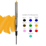 Monteverde Soft Roll Ballpoint Pen Refill (to fit Lamy - Orange - Pack of 2)
