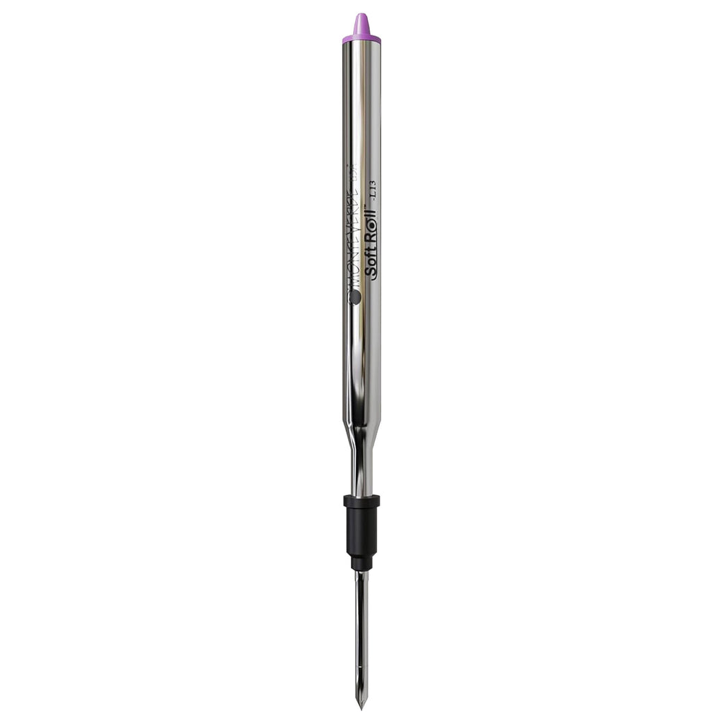 Monteverde Soft Roll Ballpoint Pen Refill (to fit Lamy - Purple - Pack of 2)