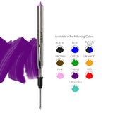 Monteverde Soft Roll Ballpoint Pen Refill (to fit Lamy - Purple - Pack of 2)