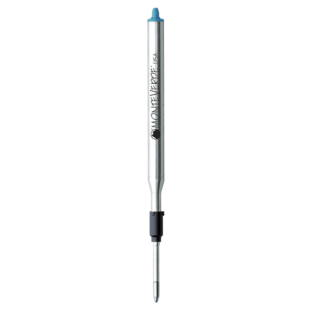 Monteverde Soft Roll Ballpoint Pen Refill (to fit Lamy - Turquoise - Pack of 2)