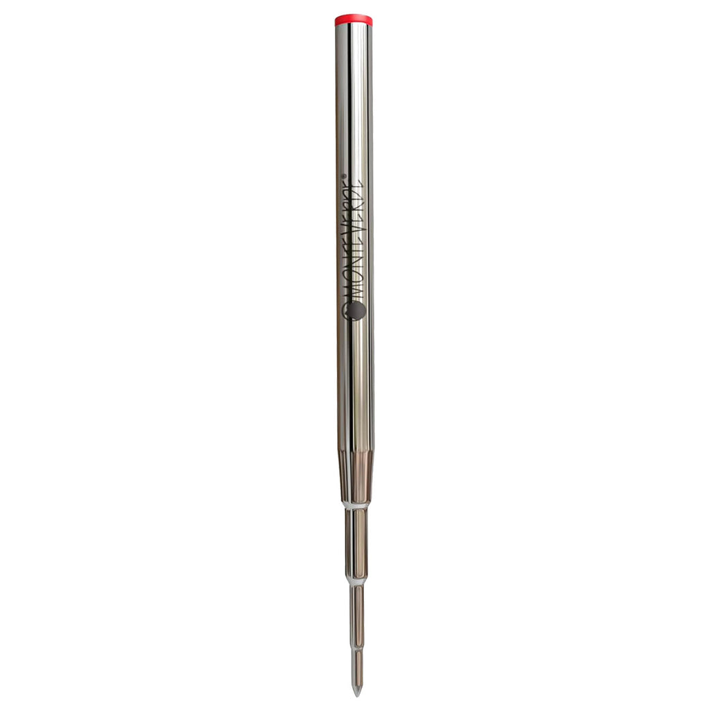 Monteverde Soft Roll Ballpoint Pen Refill (to fit Montblanc - Red - Pack of 2)