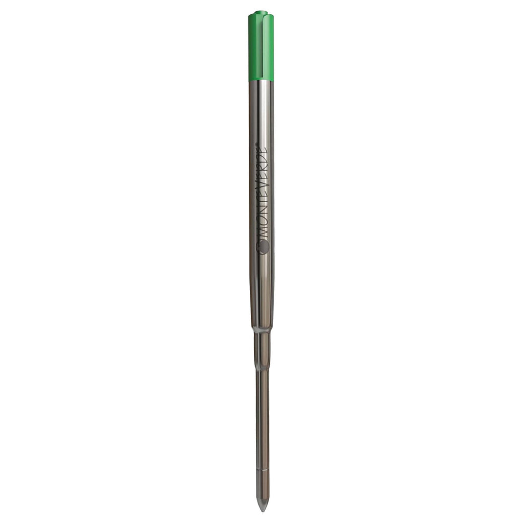 Monteverde Soft Roll Ballpoint Pen Refill (to fit Parker - Green - Pack of 2) 