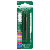 Monteverde Soft Roll Ballpoint Pen Refill (to fit Parker - Green - Pack of 2) 