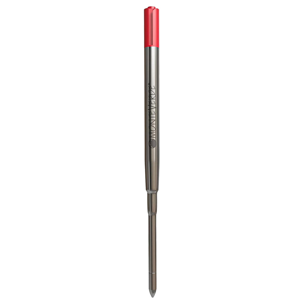 Monteverde Soft Roll Ballpoint Pen Refill (to fit Parker - Red - Pack of 2)