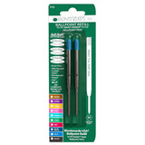 Monteverde Soft Roll Ballpoint Pen Refill (to fit Parker - Turquoise - Pack of 2) 