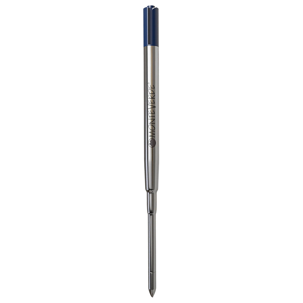 Monteverde Soft Roll Ballpoint Pen Refill (to fit Sheaffer & Sailor - Blue/Black - Pack of 2)