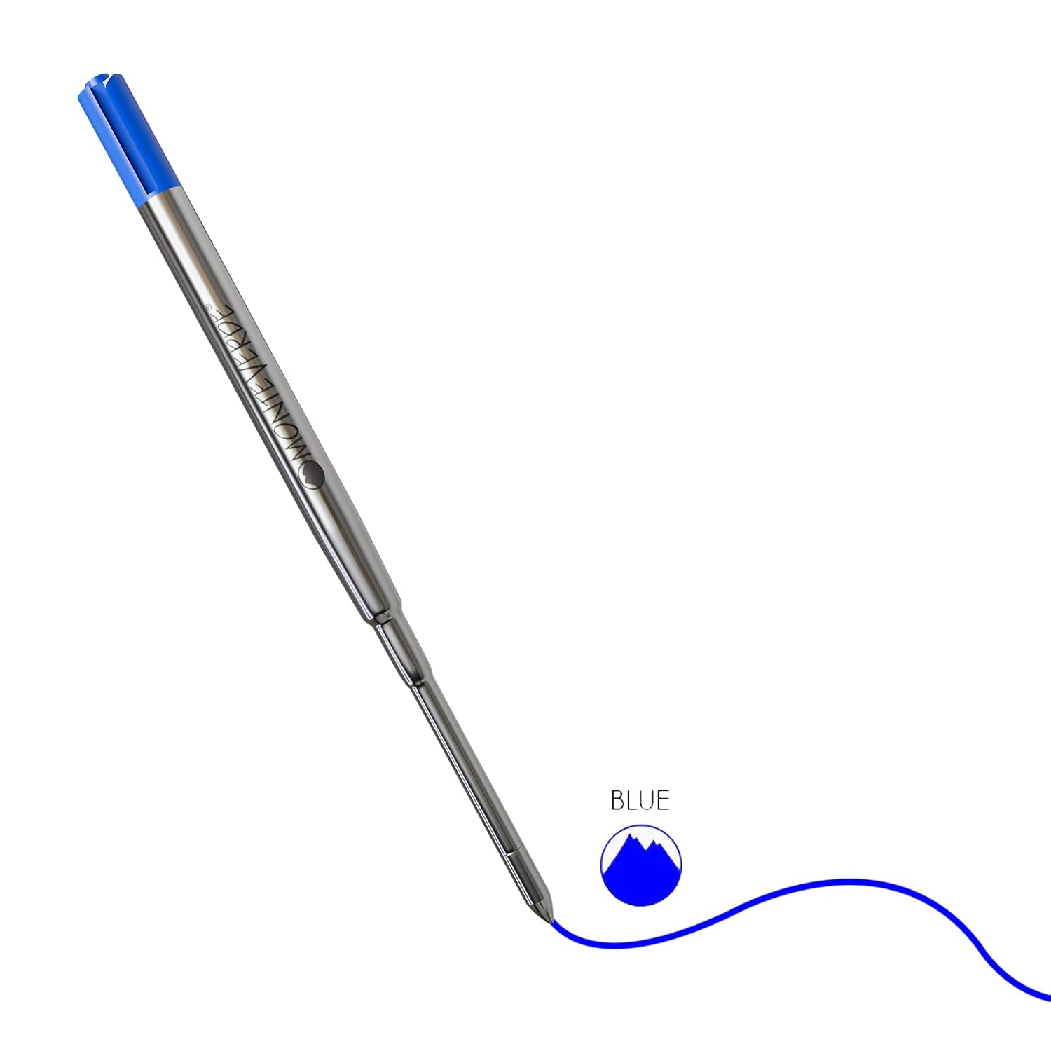 Monteverde Soft Roll Ballpoint Pen Refill (to fit Sheaffer & Sailor - Bue - Pack of 2)