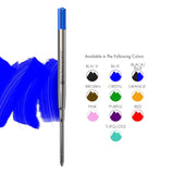 Monteverde Soft Roll Ballpoint Pen Refill (to fit Sheaffer & Sailor - Bue - Pack of 2)