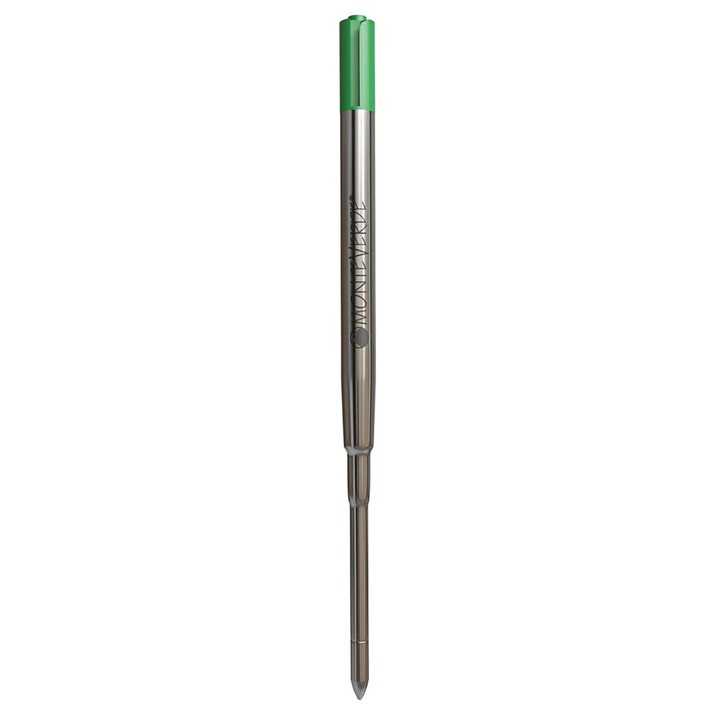 Monteverde Soft Roll Ballpoint Pen Refill (to fit Sheaffer & Sailor - Green - Pack of 2)