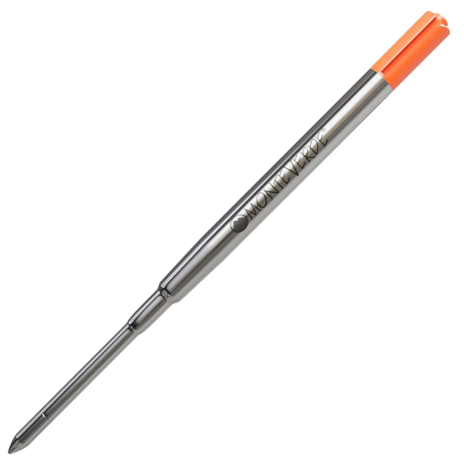 Monteverde Soft Roll Ballpoint Pen Refill (to fit Sheaffer & Sailor - Orange - Pack of 2)
