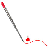 Monteverde Soft Roll Ballpoint Pen Refill (to fit Sheaffer & Sailor - Red - Pack of 2)