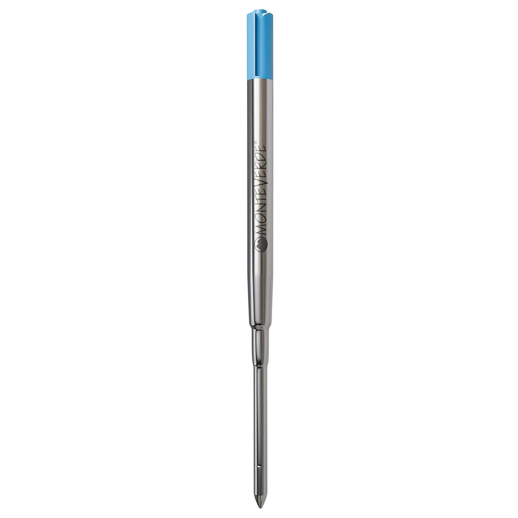 Monteverde Soft Roll Ballpoint Pen Refill (to fit Sheaffer & Sailor - Turquoise - Pack of 2)