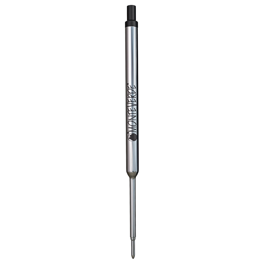 Monteverde Soft Roll Ballpoint Pen Refill (to fit Waterman - Black - Pack of 2)
