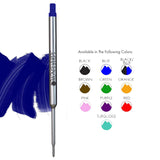 Monteverde Soft Roll Ballpoint Pen Refill (to fit Waterman - Blue/Black - Pack of 2)
