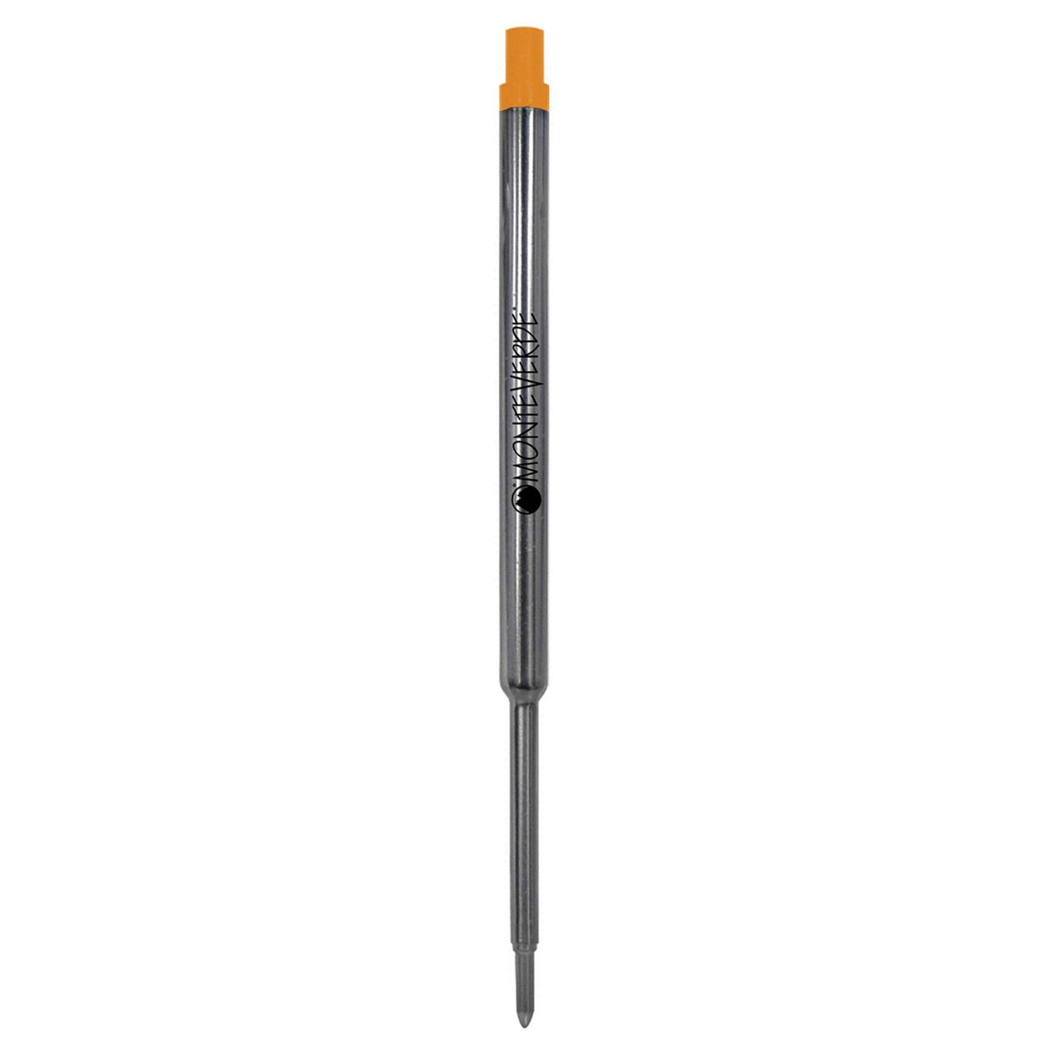 Monteverde Soft Roll Ballpoint Pen Refill (to fit Waterman - Orange - Pack of 2)