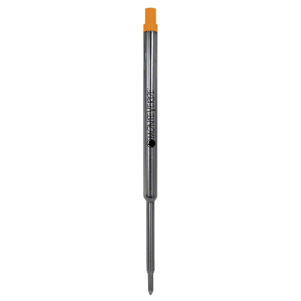 Monteverde Soft Roll Ballpoint Pen Refill (to fit Waterman - Orange - Pack of 2)