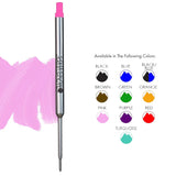 Monteverde Soft Roll Ballpoint Pen Refill (to fit Waterman - Pink - Pack of 2)