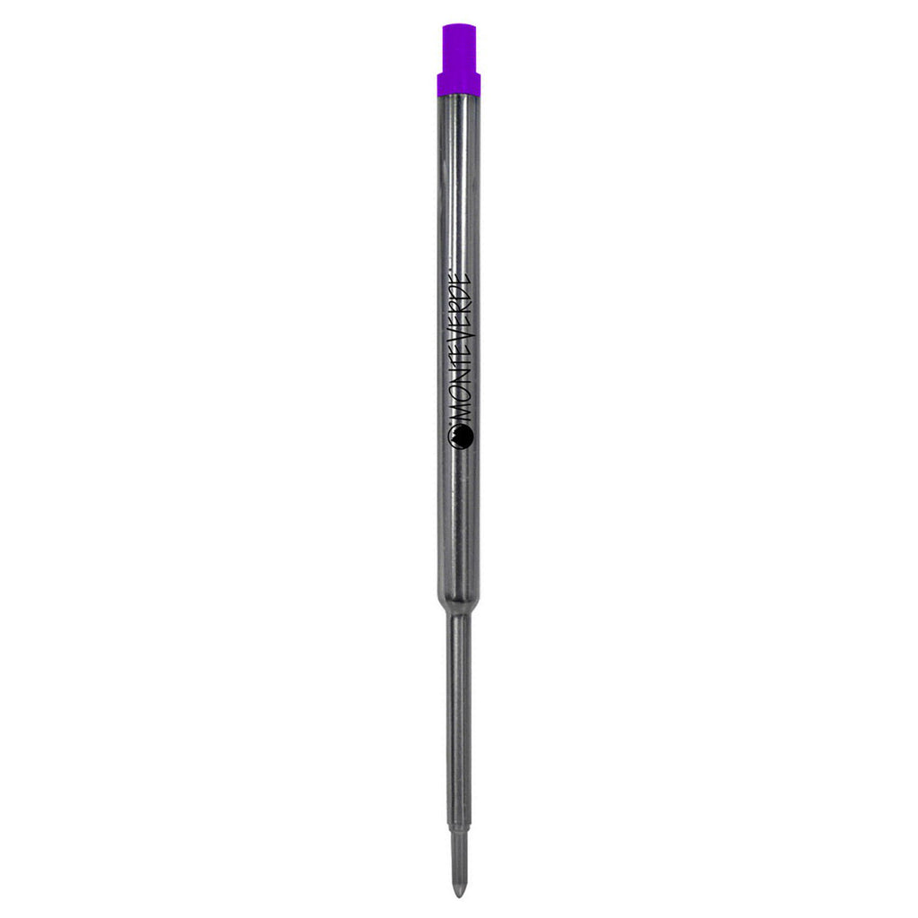 Monteverde Soft Roll Ballpoint Pen Refill (to fit Waterman - Purple - Pack of 2)