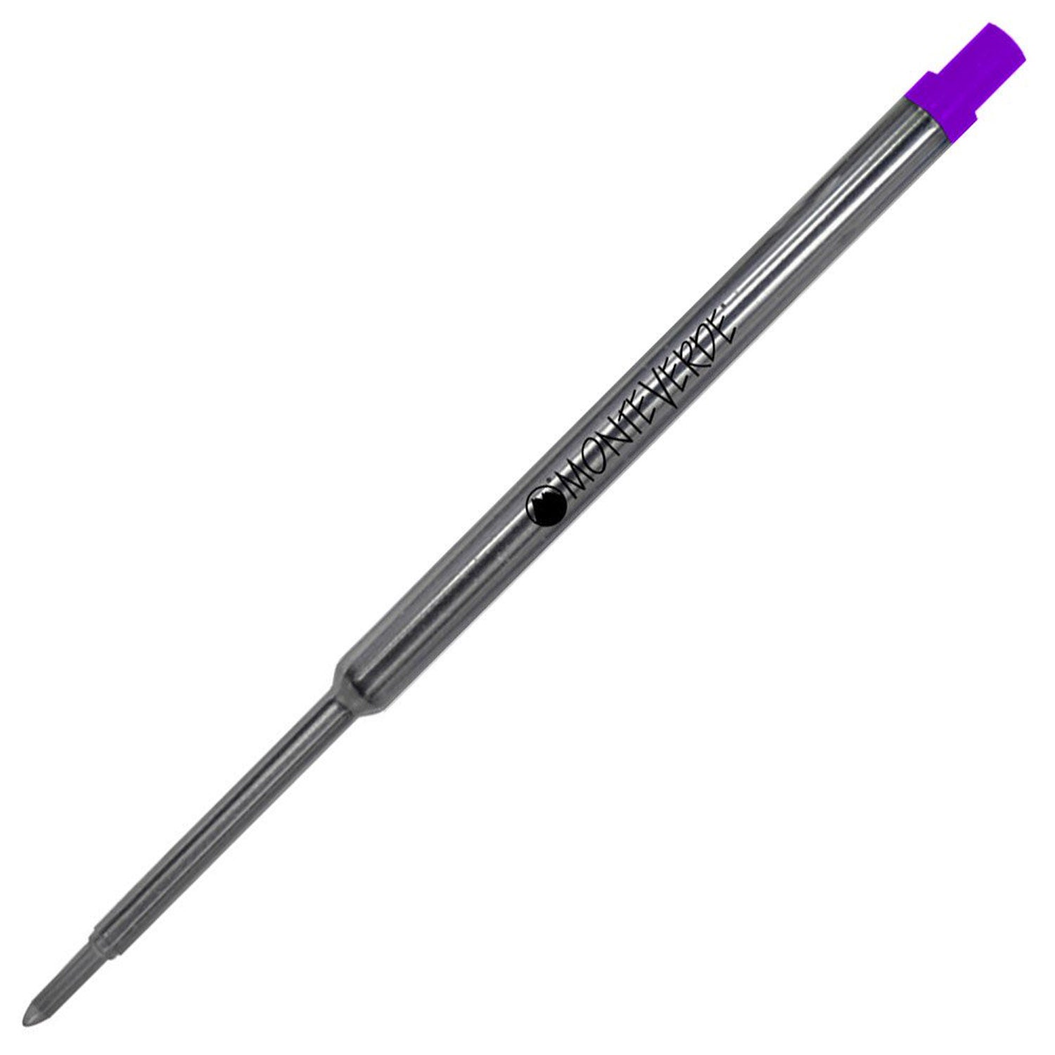 Monteverde Soft Roll Ballpoint Pen Refill (to fit Waterman - Purple - Pack of 2)