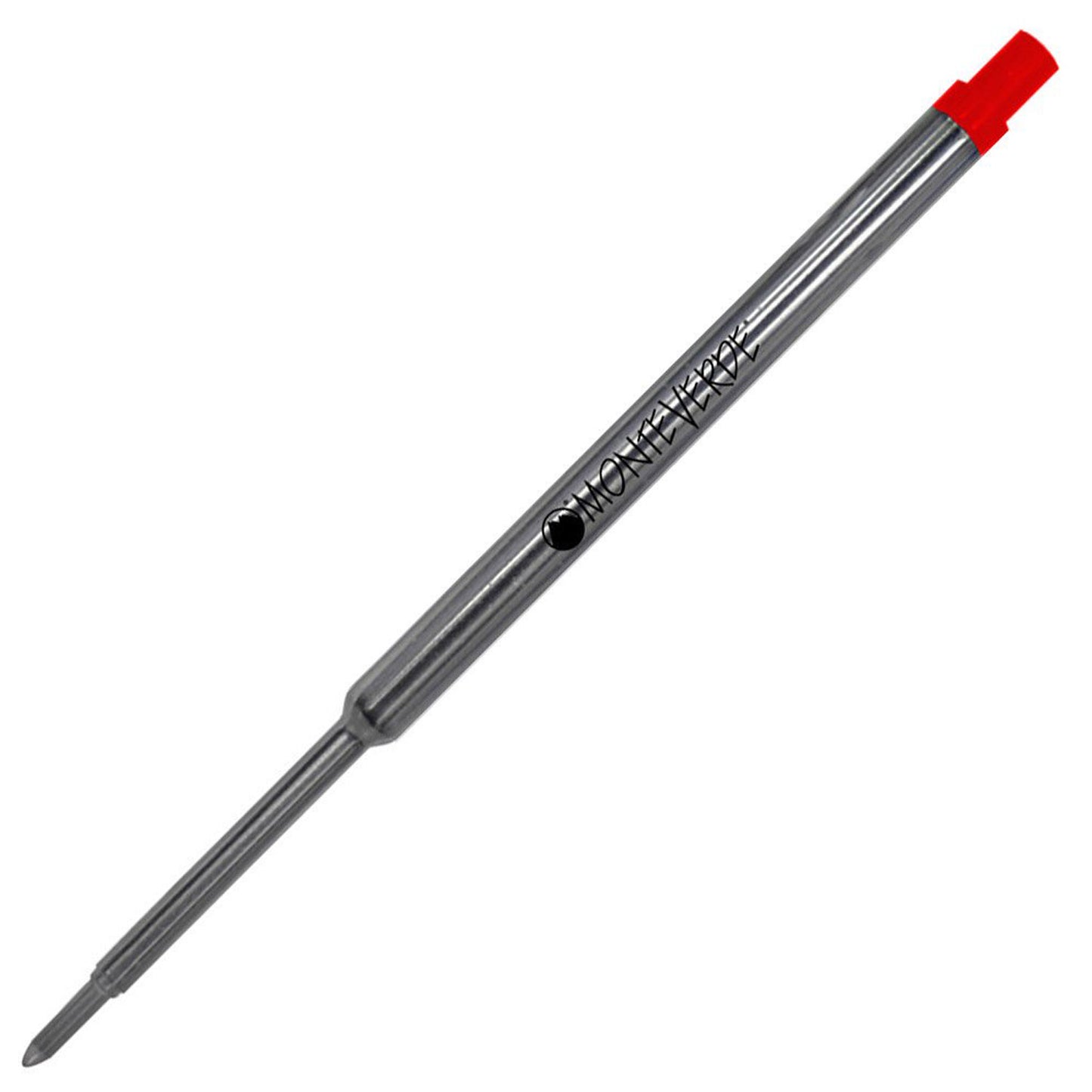 Monteverde Soft Roll Ballpoint Pen Refill (to fit Waterman - Red - Pack of 2)