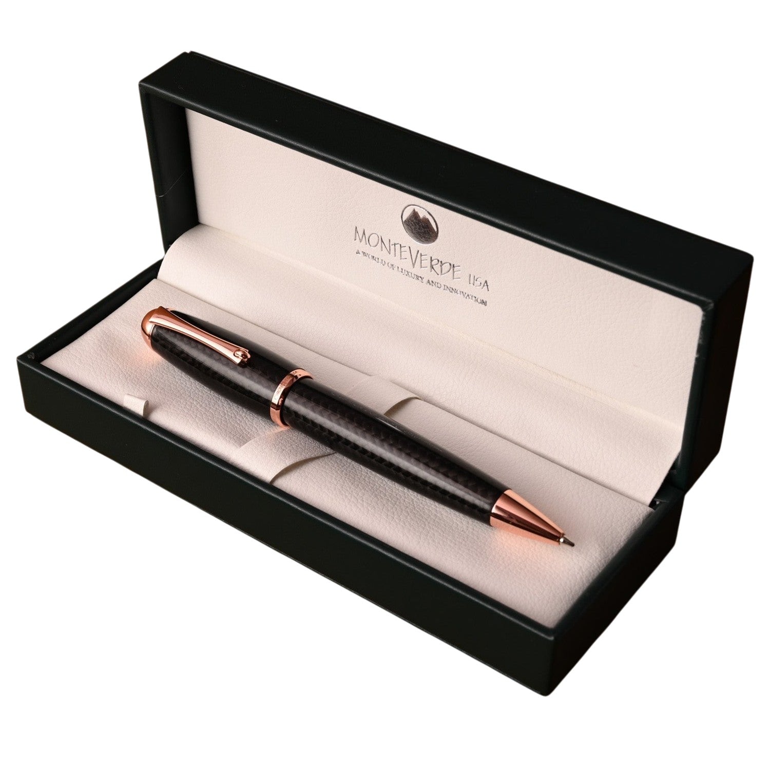 Monteverde Super Mega Carbon Fiber Black RGT Ballpoint Pen MV35707