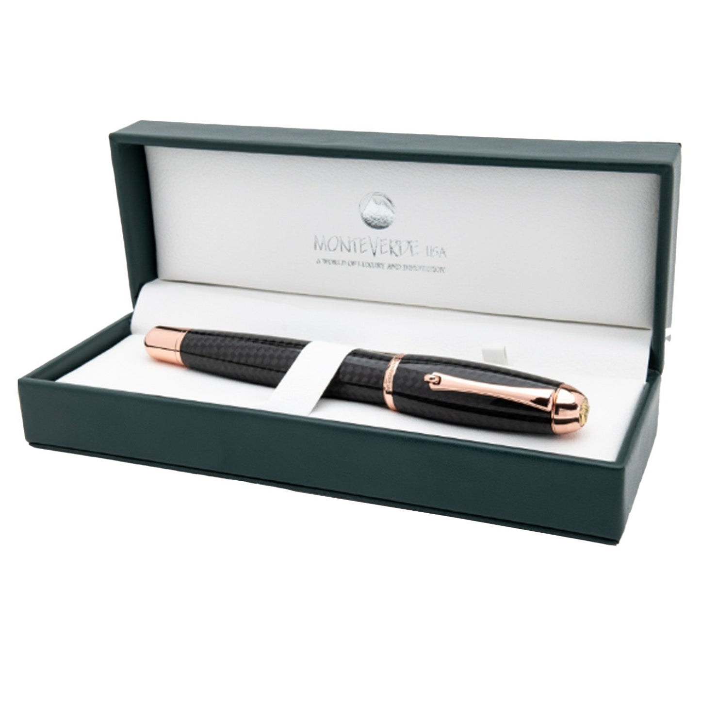 Monteverde Super Mega Carbon Fiber Black RGT Roller Ball Pen MV35708