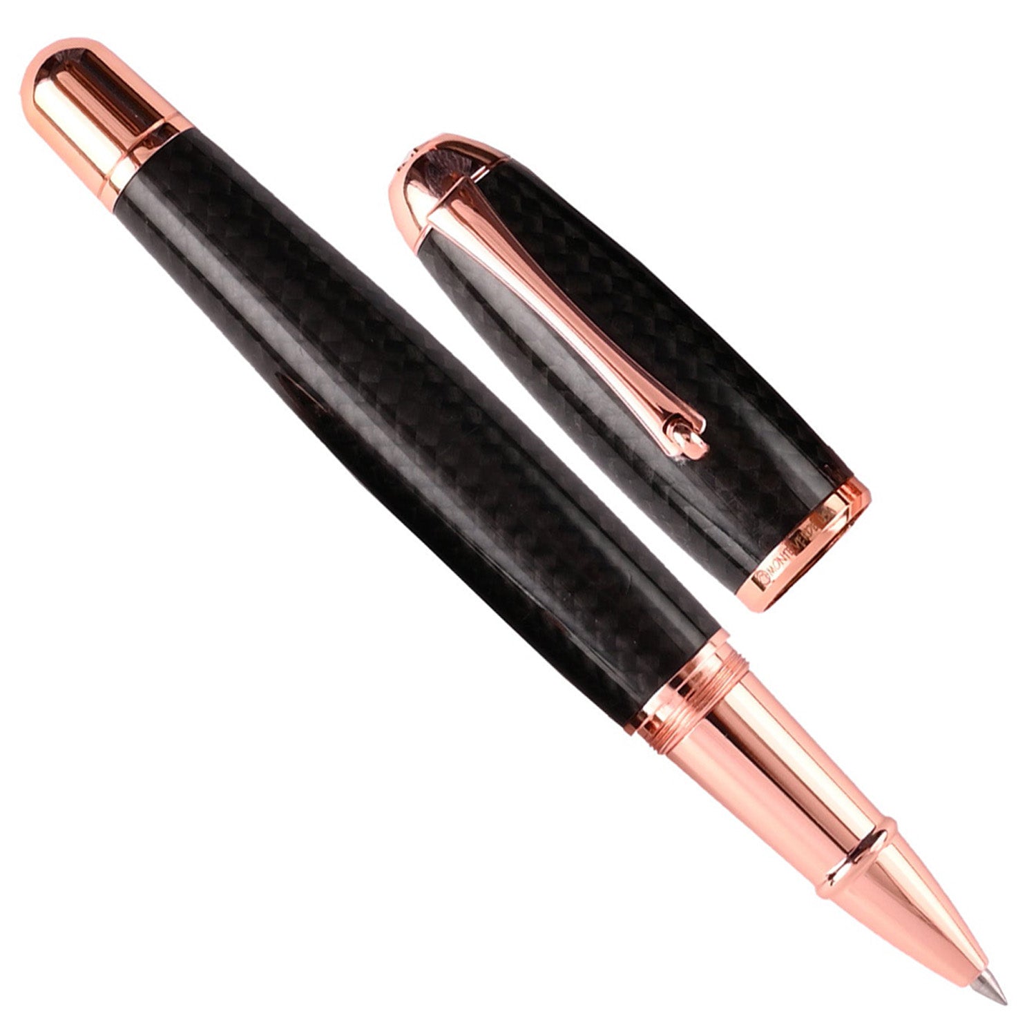 Monteverde Super Mega Carbon Fiber Black RGT Roller Ball Pen MV35708