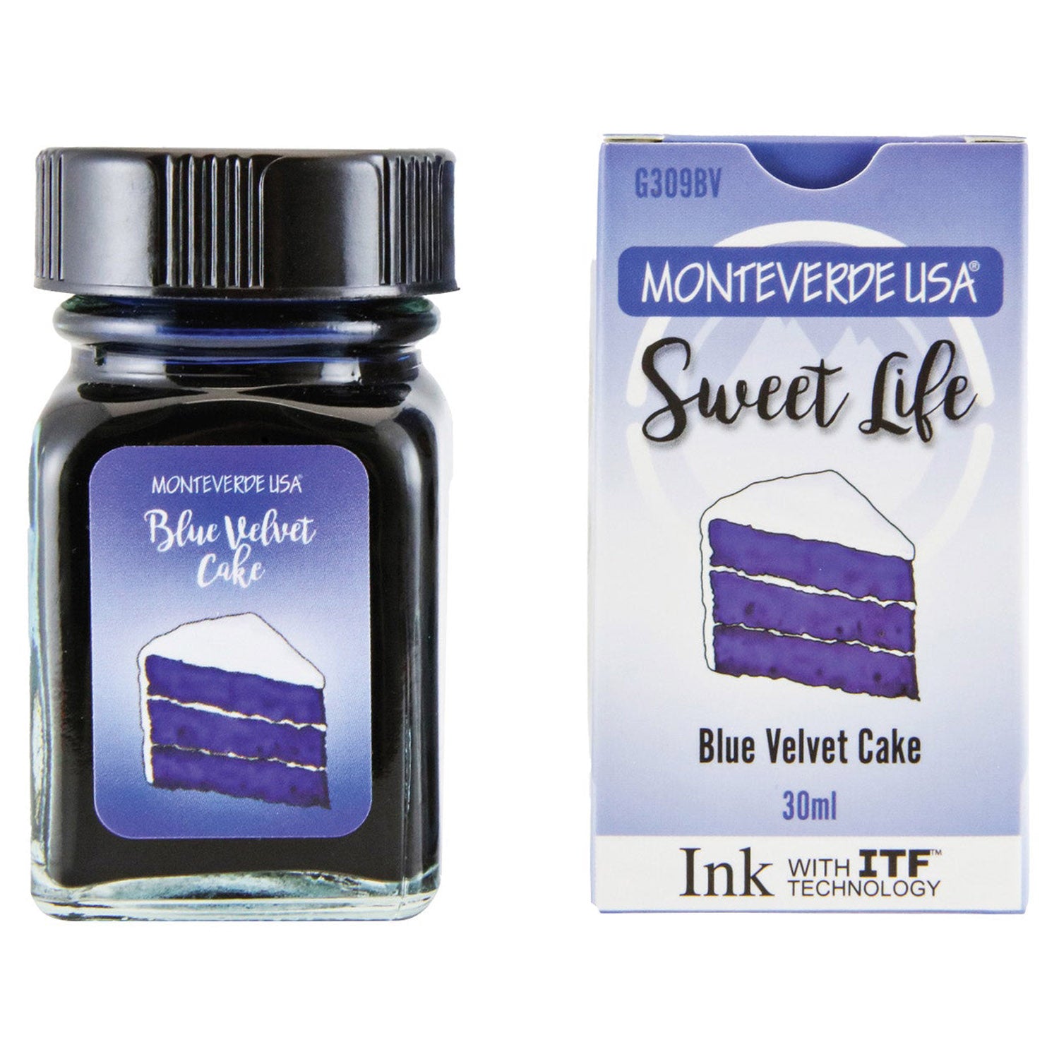 Monteverde Sweet Life Ink Bottle (Blue Velvet Cake - 30 ML) G309BV