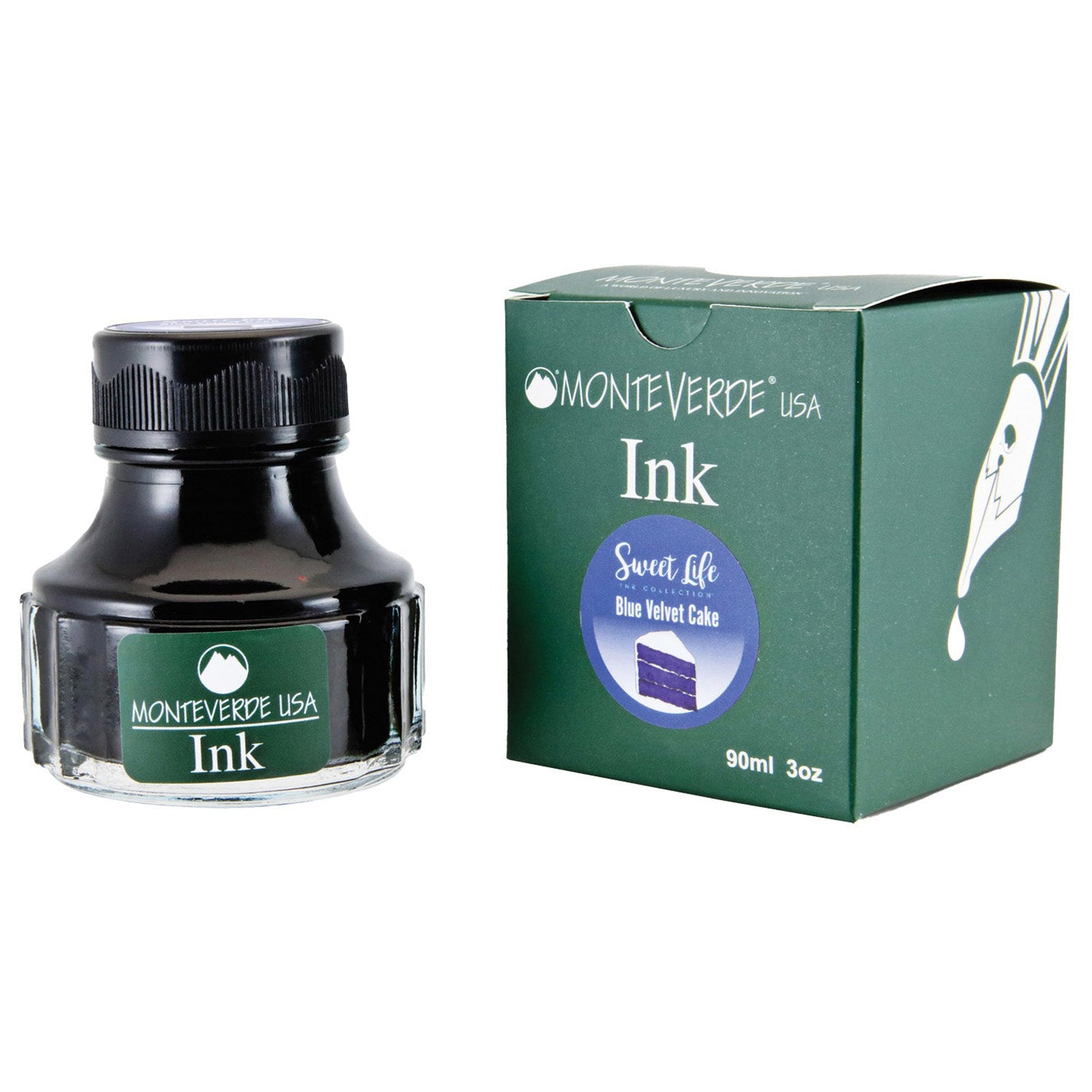 Monteverde Sweet Life Ink Bottle (Blue Velvet Cake - 90 ML) G308BV