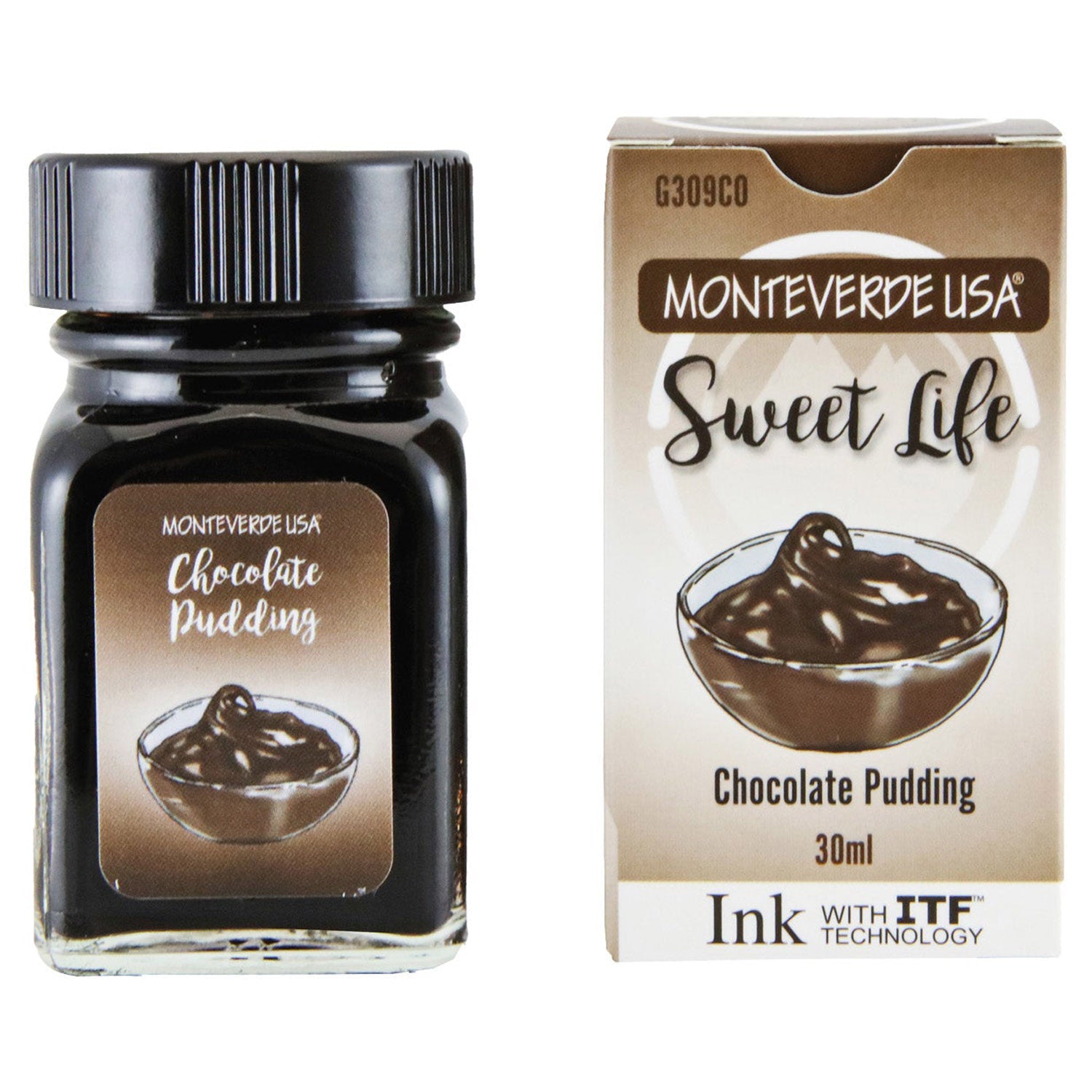 Monteverde Sweet Life Ink Bottle (Chocolate Pudding - 30 ML) G309CO