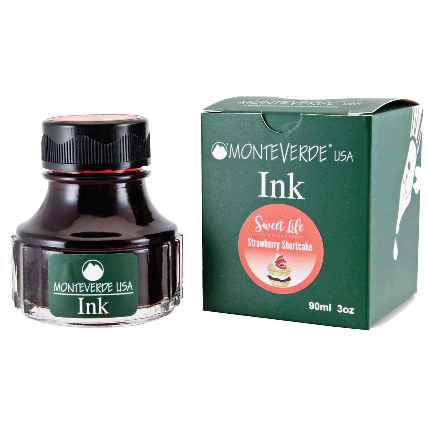 Monteverde Sweet Life Ink Bottle (Strawberry Shortcake - 90 ML) G308SS
