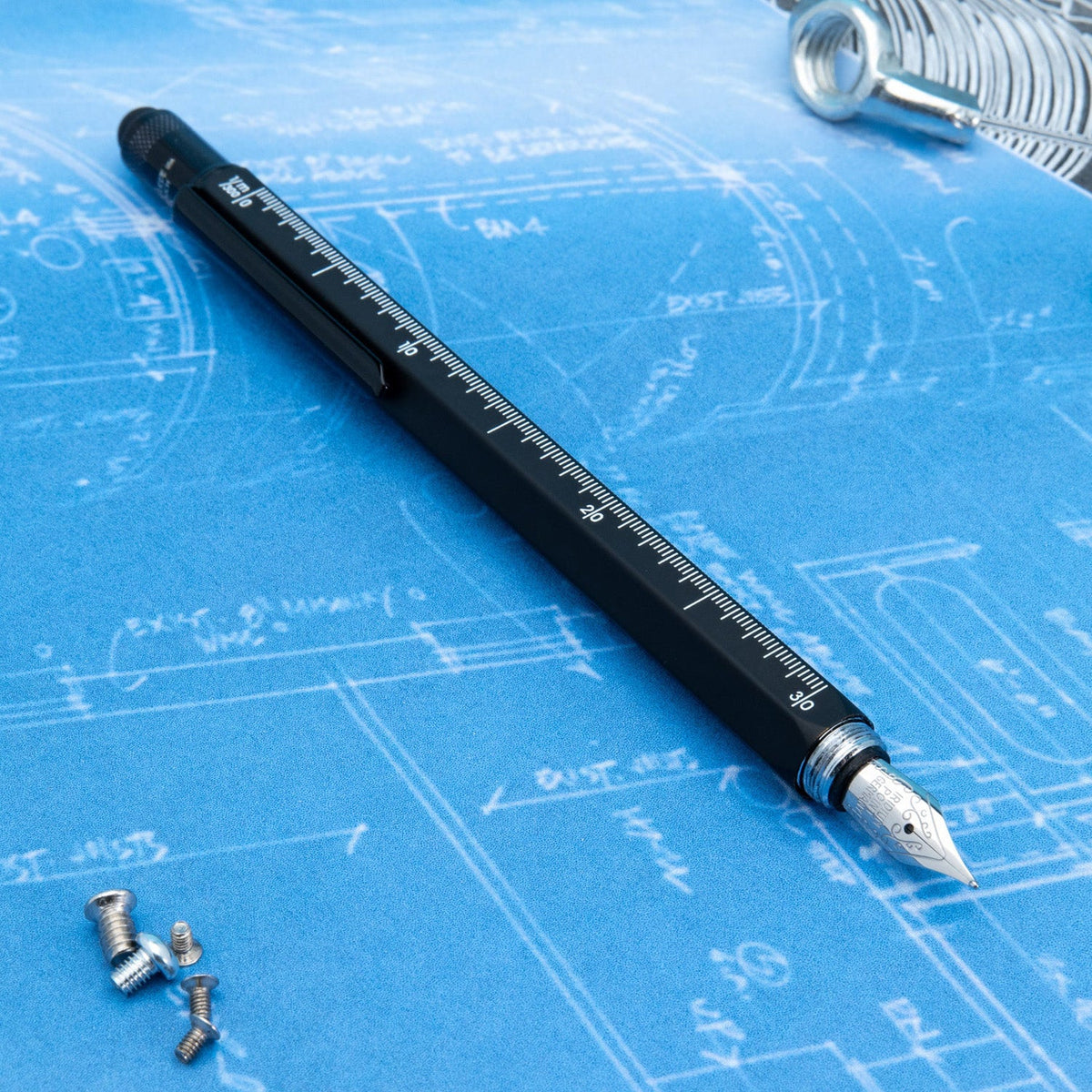 Monteverde 9 Function Tool Black PVD Fountain Pen