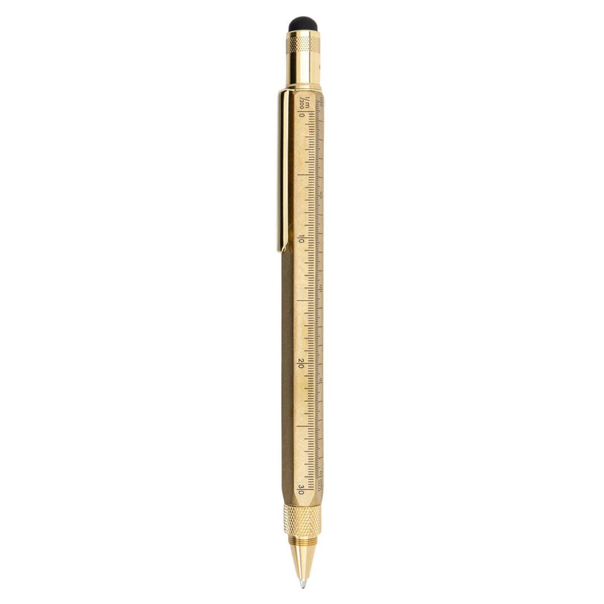 Monteverde 9 Function Tool Solid Brass GT Ballpoint Pen MV35480