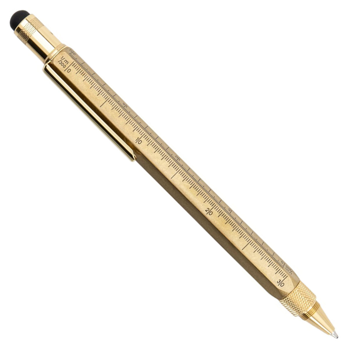 Monteverde 9 Function Tool Solid Brass GT Ballpoint Pen MV35480